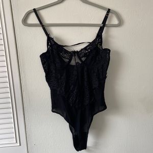 Medium Fashion Nova Sheer/Mesh Bodysuit
